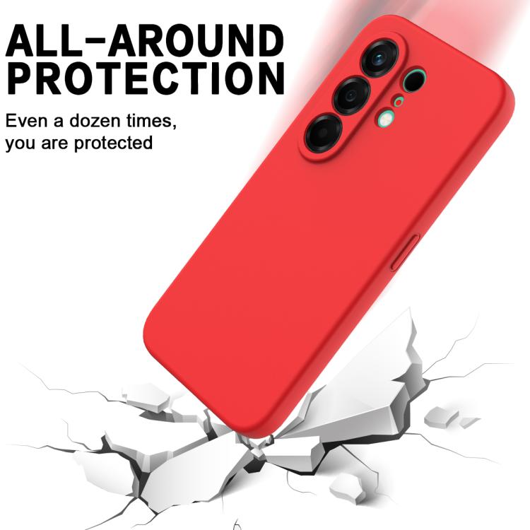For Tecno Camon 50 4G Solid Color Liquid Silicone Dropproof Full Coverage Phone Case