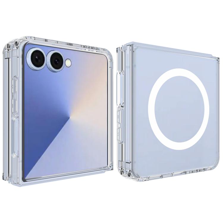 For Samsung Galaxy Z Flip7 5G MagSafe Transparent Acrylic Phone Case