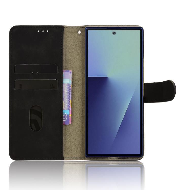 For Samsung Galaxy Z Fold7 5G Skin Feel Magnetic Flip Leather Phone Case