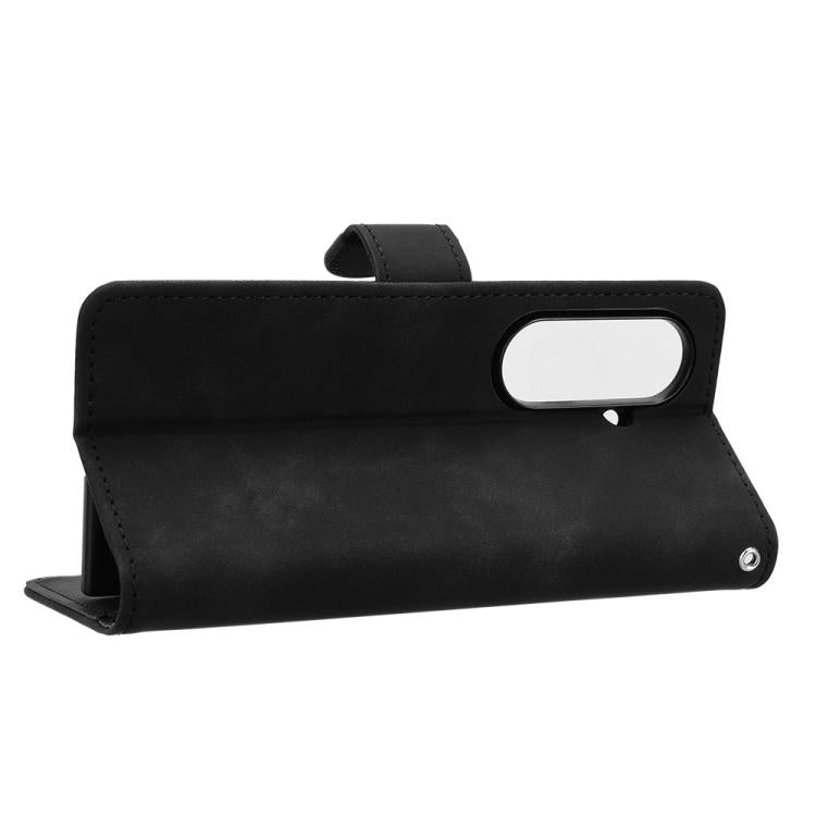 For Samsung Galaxy Z Fold7 5G Skin Feel Magnetic Flip Leather Phone Case