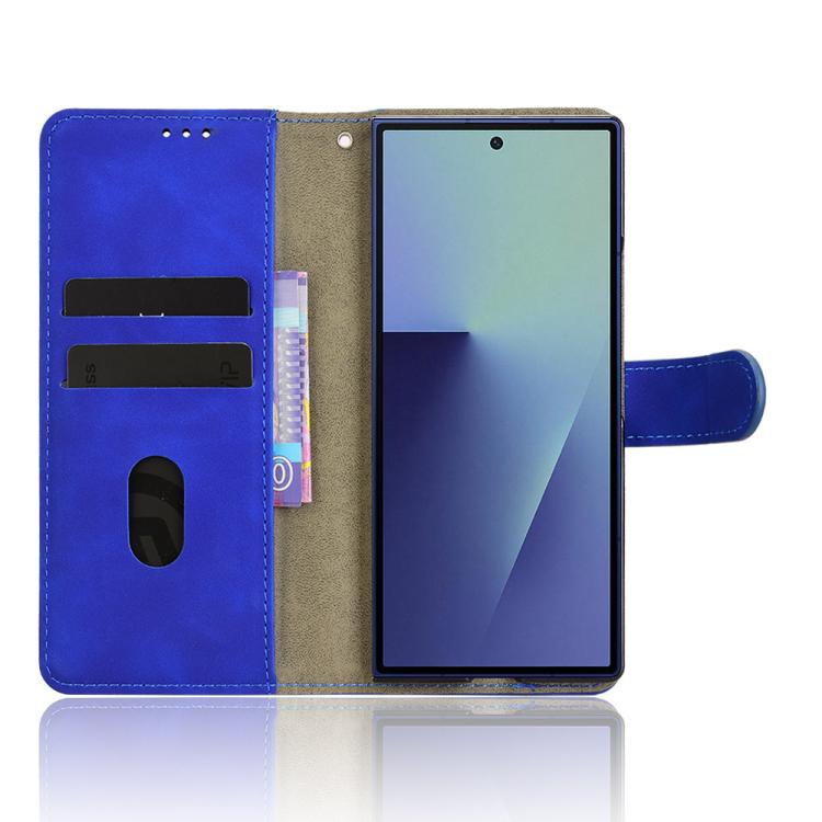 For Samsung Galaxy Z Fold7 5G Skin Feel Magnetic Flip Leather Phone Case