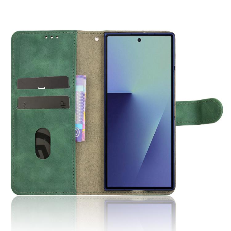 For Samsung Galaxy Z Fold7 5G Skin Feel Magnetic Flip Leather Phone Case