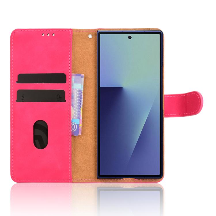 For Samsung Galaxy Z Fold7 5G Skin Feel Magnetic Flip Leather Phone Case