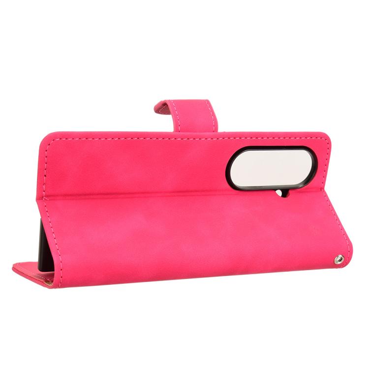 For Samsung Galaxy Z Fold7 5G Skin Feel Magnetic Flip Leather Phone Case