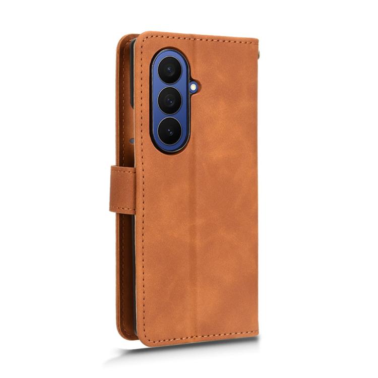 For Samsung Galaxy Z Fold7 5G Skin Feel Magnetic Flip Leather Phone Case