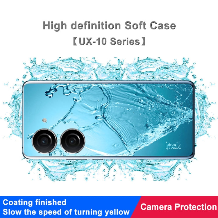 For Asus Zenfone 10 5G imak UX-10 Series Transparent Shockproof TPU Phone Case(Transparent)