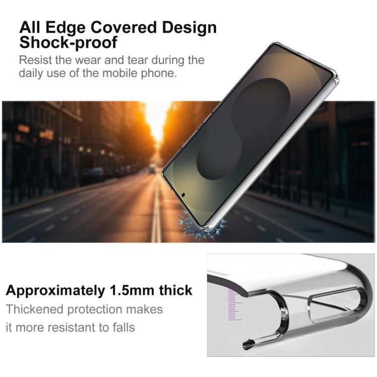 For Samsung Galaxy S25 Ultra 5G imak UX-10 Series Transparent Shockproof TPU Phone Case - Transparent