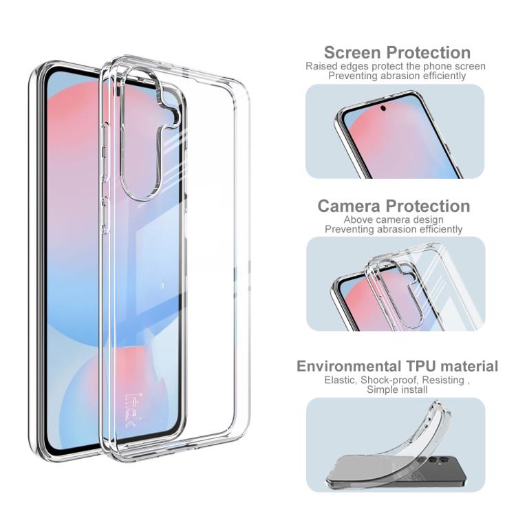 For Samsung Galaxy S25 FE 5G imak UX-10 Series Transparent Shockproof TPU Phone Case - Transparent