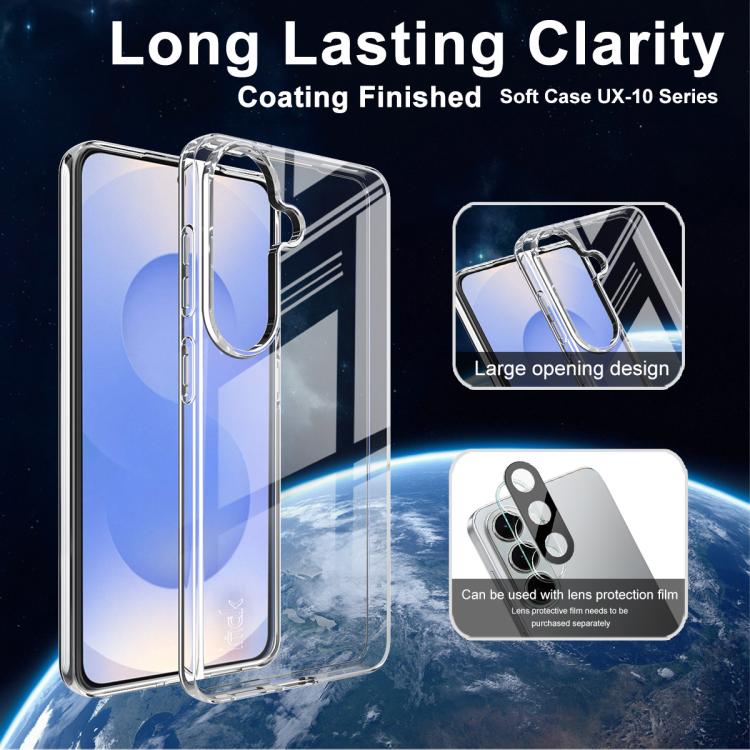For Samsung Galaxy S26+ 5G imak UX-10 Series Transparent Shockproof TPU Phone Case - Transparent