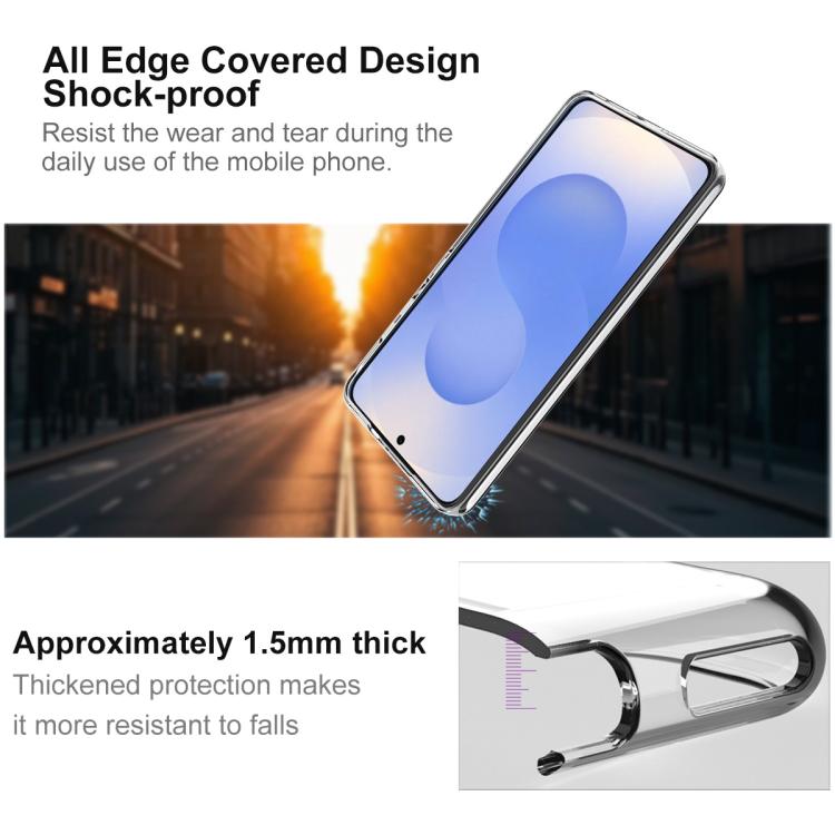 For Samsung Galaxy S26+ 5G imak UX-10 Series Transparent Shockproof TPU Phone Case - Transparent