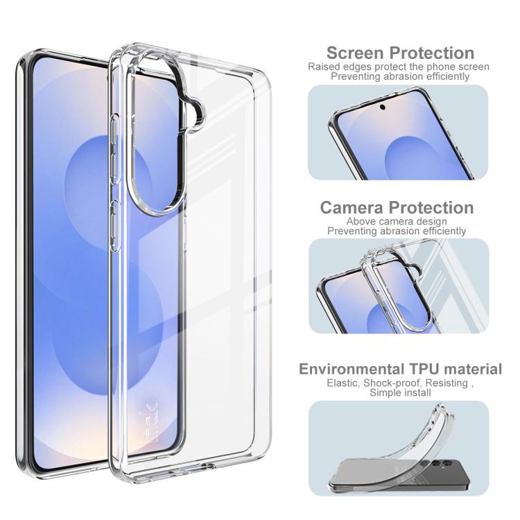 For Samsung Galaxy S26+ 5G imak UX-10 Series Transparent Shockproof TPU Phone Case - Transparent