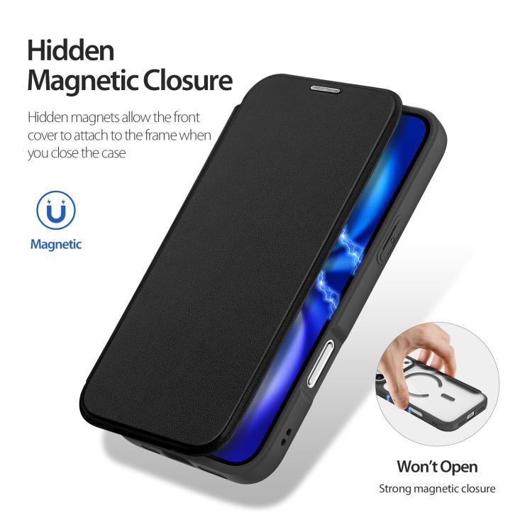 For iPhone 17 Pro DUX DUCIS Skin X Pro Series Magsafe PC + TPU Phone Leather Case