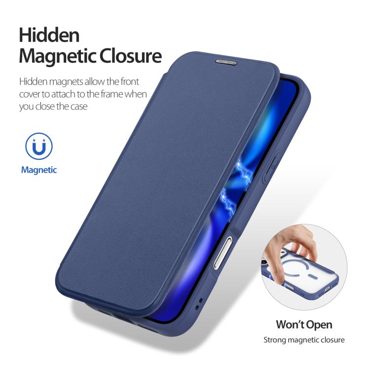 For iPhone 17 Pro DUX DUCIS Skin X Pro Series Magsafe PC + TPU Phone Leather Case