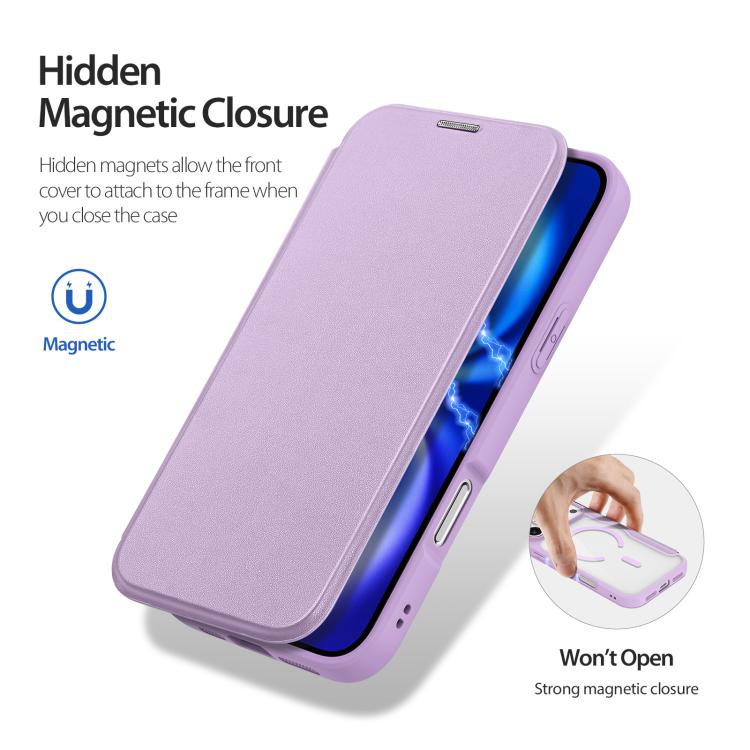 For iPhone 17 Pro DUX DUCIS Skin X Pro Series Magsafe PC + TPU Phone Leather Case