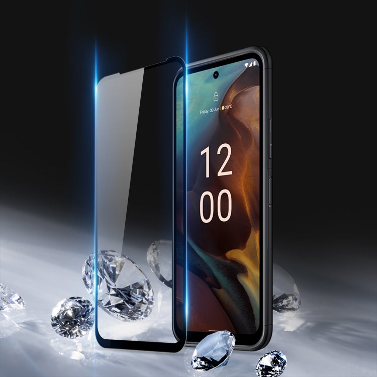 For Nokia XR21 10pcs DUX DUCIS 0.33mm 9H Medium Alumina Tempered Glass Film