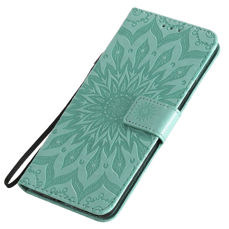 For Huawei Nova 7 Pro 5G Embossed Sunflower Pattern Horizontal Flip PU Leather Case with Holder & Card Slots & Wallet & Lanyard