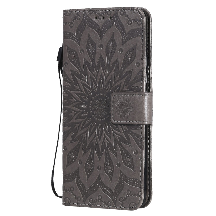 For Huawei Nova 7 Pro 5G Embossed Sunflower Pattern Horizontal Flip PU Leather Case with Holder & Card Slots & Wallet & Lanyard