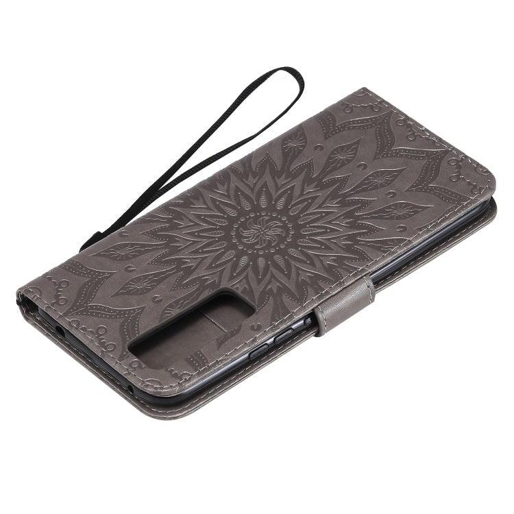 For Huawei Nova 7 Pro 5G Embossed Sunflower Pattern Horizontal Flip PU Leather Case with Holder & Card Slots & Wallet & Lanyard