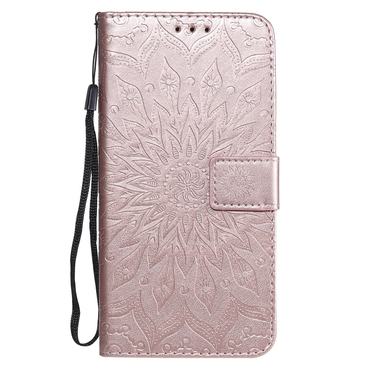 For Huawei Nova 7 Pro 5G Embossed Sunflower Pattern Horizontal Flip PU Leather Case with Holder & Card Slots & Wallet & Lanyard