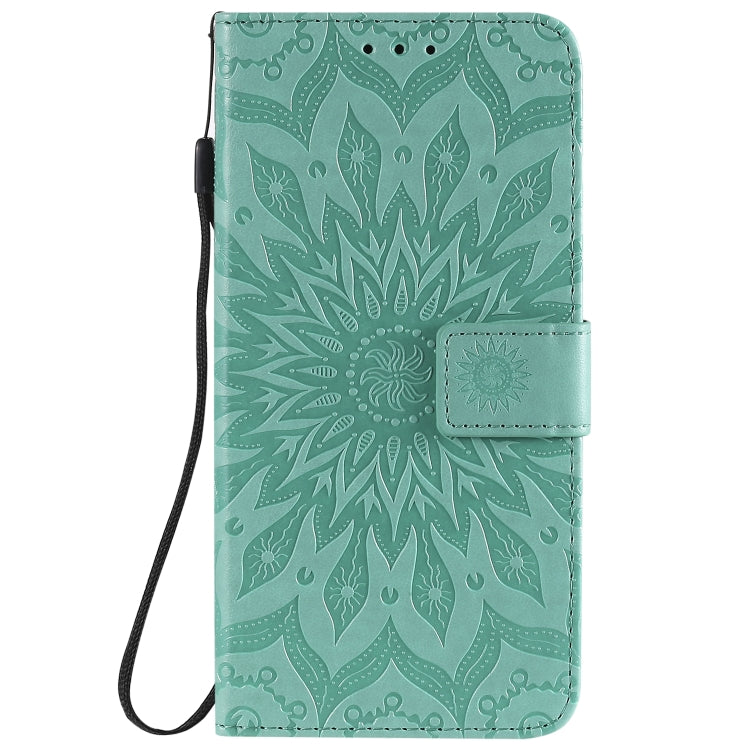For Huawei Nova 7 5G Embossed Sunflower Pattern Horizontal Flip PU Leather Case with Holder & Card Slots & Wallet & Lanyard