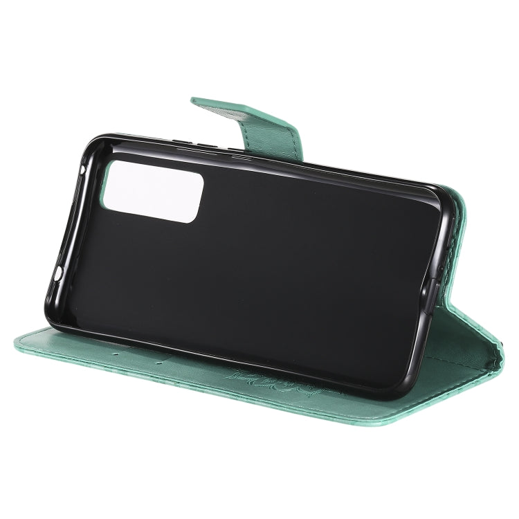 For Huawei Nova 7 5G Embossed Sunflower Pattern Horizontal Flip PU Leather Case with Holder & Card Slots & Wallet & Lanyard