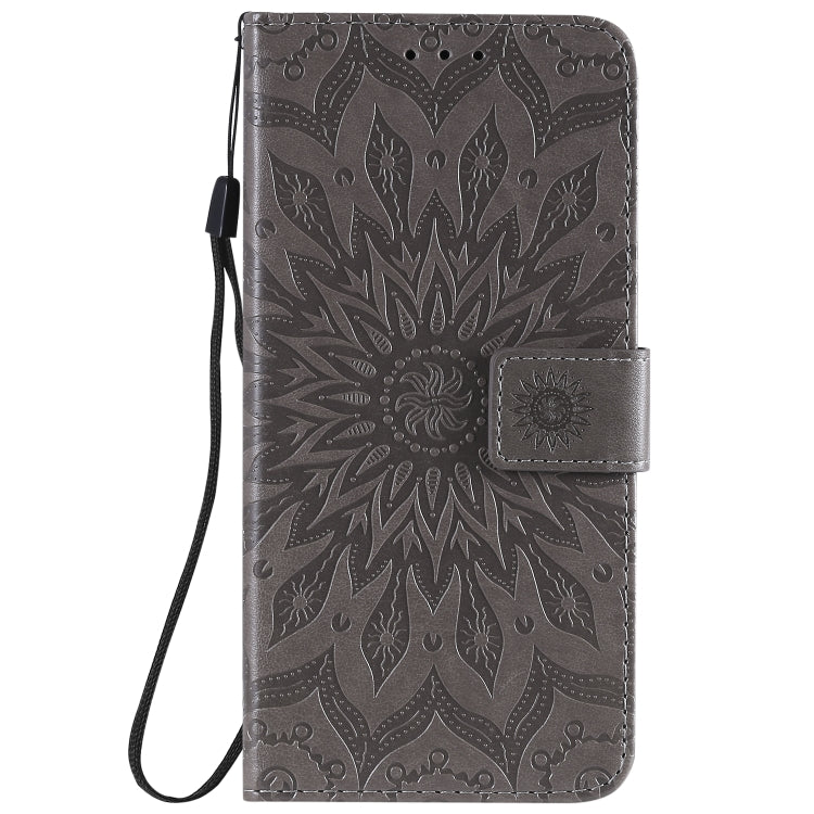 For Huawei Nova 7 5G Embossed Sunflower Pattern Horizontal Flip PU Leather Case with Holder & Card Slots & Wallet & Lanyard