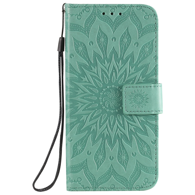 For Huawei P smart 2020 Embossed Sunflower Pattern Horizontal Flip PU Leather Case with Holder & Card Slots & Wallet & Lanyard