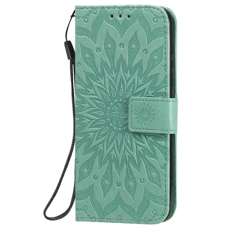 For Huawei P smart 2020 Embossed Sunflower Pattern Horizontal Flip PU Leather Case with Holder & Card Slots & Wallet & Lanyard