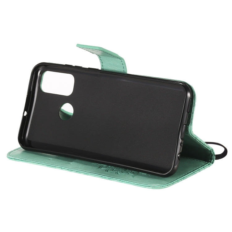 For Huawei P smart 2020 Embossed Sunflower Pattern Horizontal Flip PU Leather Case with Holder & Card Slots & Wallet & Lanyard