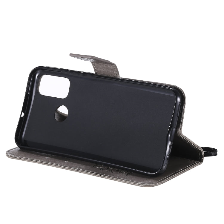 For Huawei P smart 2020 Embossed Sunflower Pattern Horizontal Flip PU Leather Case with Holder & Card Slots & Wallet & Lanyard