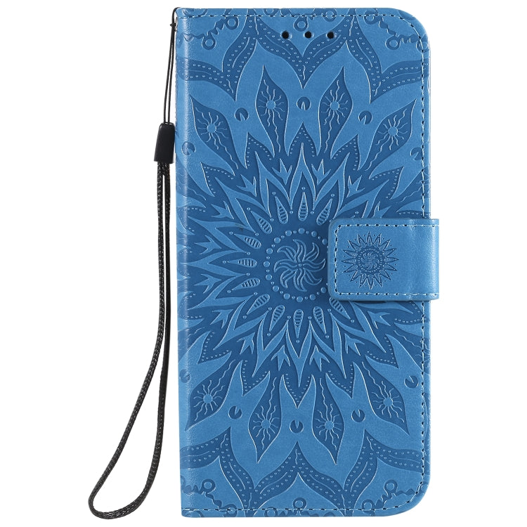 For Huawei P smart 2020 Embossed Sunflower Pattern Horizontal Flip PU Leather Case with Holder & Card Slots & Wallet & Lanyard