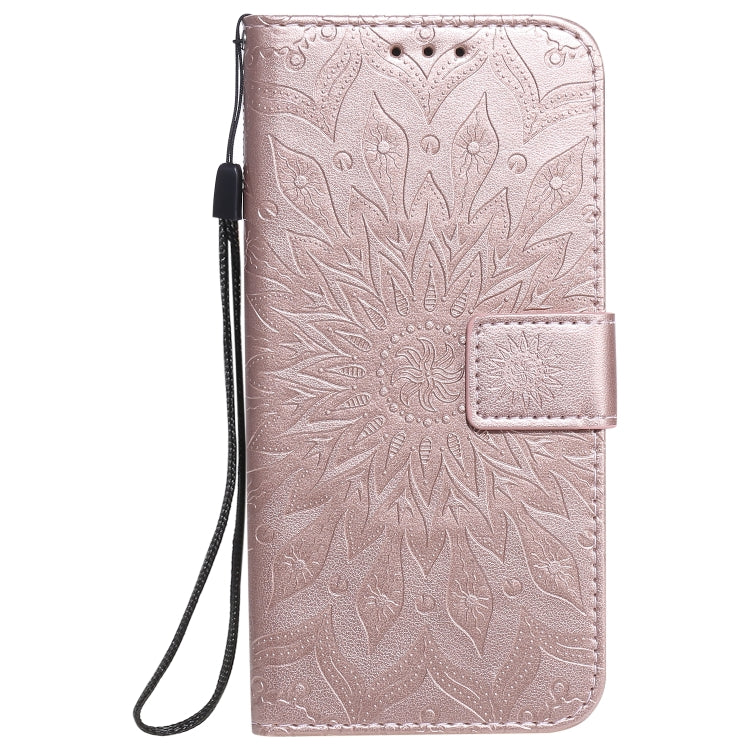 For Huawei P smart 2020 Embossed Sunflower Pattern Horizontal Flip PU Leather Case with Holder & Card Slots & Wallet & Lanyard
