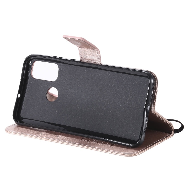 For Huawei P smart 2020 Embossed Sunflower Pattern Horizontal Flip PU Leather Case with Holder & Card Slots & Wallet & Lanyard