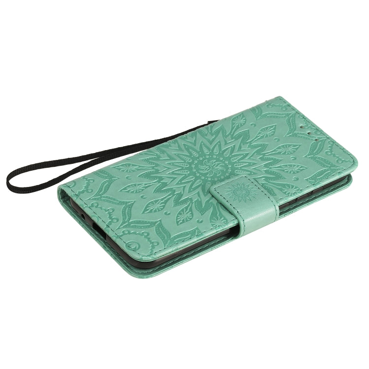 For Huawei Y5p/Honor 9S Embossed Sunflower Pattern Horizontal Flip PU Leather Case with Holder & Card Slots & Wallet & Lanyard