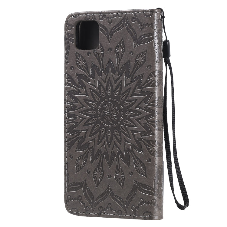 For Huawei Y5p/Honor 9S Embossed Sunflower Pattern Horizontal Flip PU Leather Case with Holder & Card Slots & Wallet & Lanyard