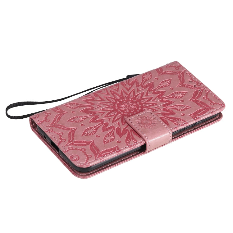 For Huawei Y5p/Honor 9S Embossed Sunflower Pattern Horizontal Flip PU Leather Case with Holder & Card Slots & Wallet & Lanyard