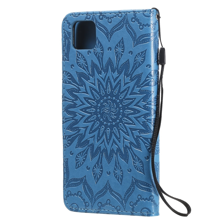 For Huawei Y5p/Honor 9S Embossed Sunflower Pattern Horizontal Flip PU Leather Case with Holder & Card Slots & Wallet & Lanyard