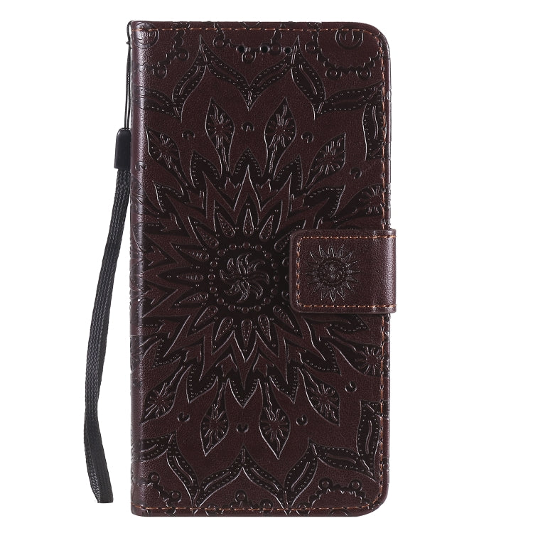 For Huawei Y5p/Honor 9S Embossed Sunflower Pattern Horizontal Flip PU Leather Case with Holder & Card Slots & Wallet & Lanyard