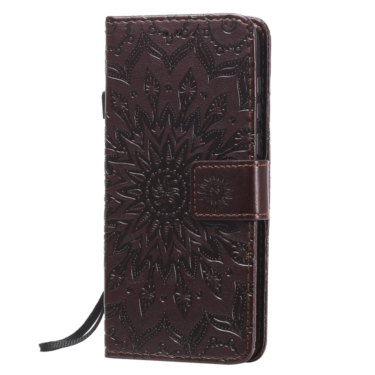 For Huawei Y5p/Honor 9S Embossed Sunflower Pattern Horizontal Flip PU Leather Case with Holder & Card Slots & Wallet & Lanyard