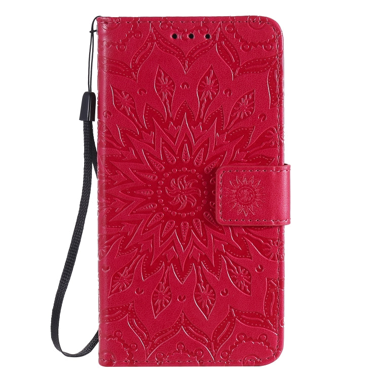 For Huawei Y5p/Honor 9S Embossed Sunflower Pattern Horizontal Flip PU Leather Case with Holder & Card Slots & Wallet & Lanyard