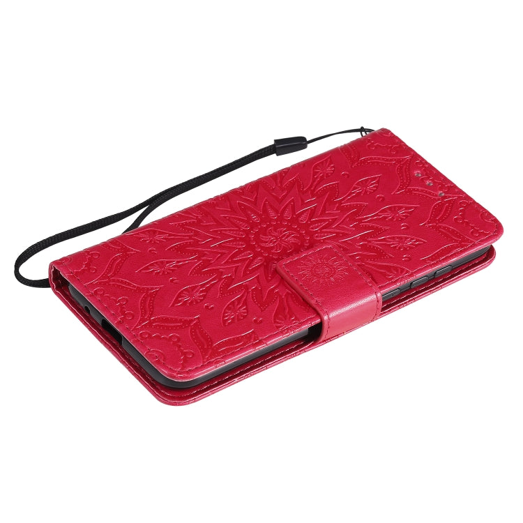 For Huawei Y5p/Honor 9S Embossed Sunflower Pattern Horizontal Flip PU Leather Case with Holder & Card Slots & Wallet & Lanyard