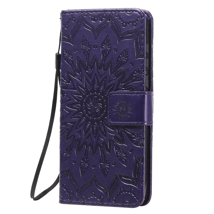 For Huawei Y5p/Honor 9S Embossed Sunflower Pattern Horizontal Flip PU Leather Case with Holder & Card Slots & Wallet & Lanyard