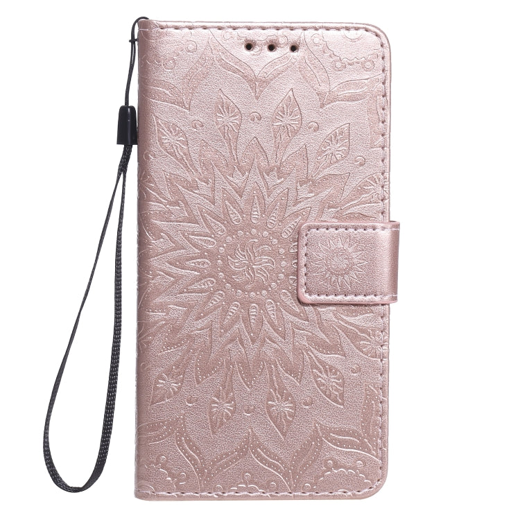 For Huawei Y5p/Honor 9S Embossed Sunflower Pattern Horizontal Flip PU Leather Case with Holder & Card Slots & Wallet & Lanyard