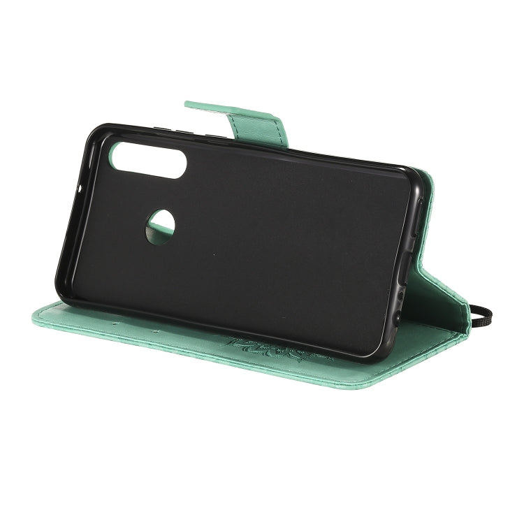 For Huawei Y6p Embossed Sunflower Pattern Horizontal Flip PU Leather Case with Holder & Card Slots & Wallet & Lanyard