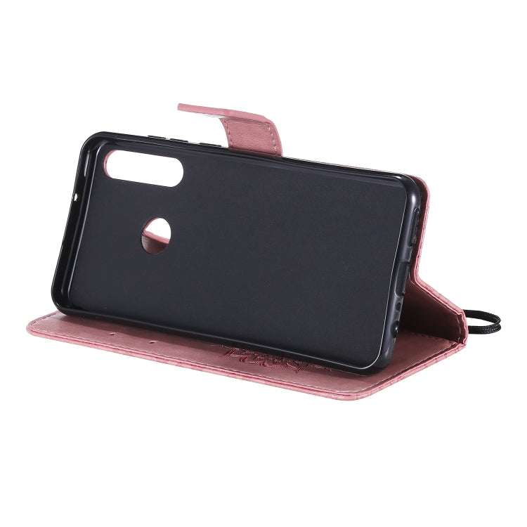 For Huawei Y6p Embossed Sunflower Pattern Horizontal Flip PU Leather Case with Holder & Card Slots & Wallet & Lanyard