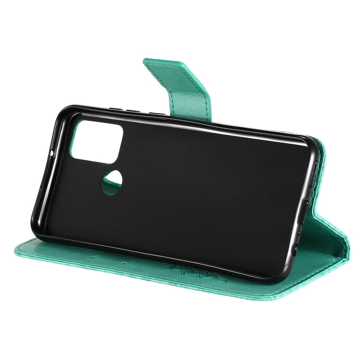 For Huawei Honor 9A Embossed Sunflower Pattern Horizontal Flip PU Leather Case with Holder & Card Slots & Wallet & Lanyard