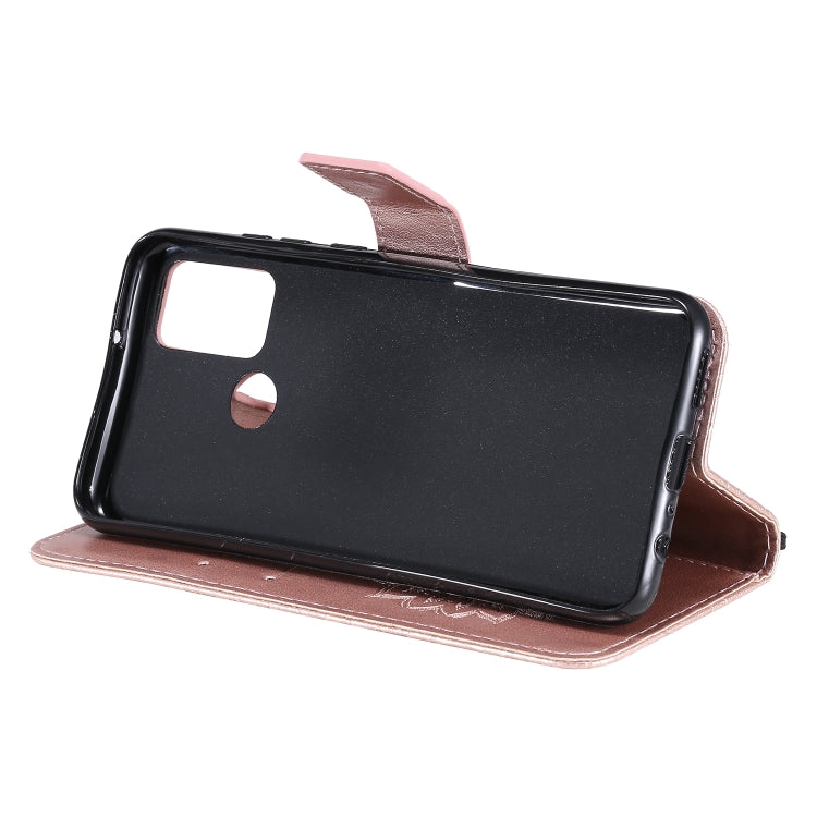 For Huawei Honor 9A Embossed Sunflower Pattern Horizontal Flip PU Leather Case with Holder & Card Slots & Wallet & Lanyard