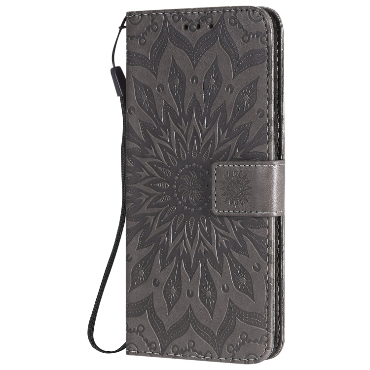 For Huawei Honor 30 Pro Embossed Sunflower Pattern Horizontal Flip PU Leather Case with Holder & Card Slots & Wallet & Lanyard