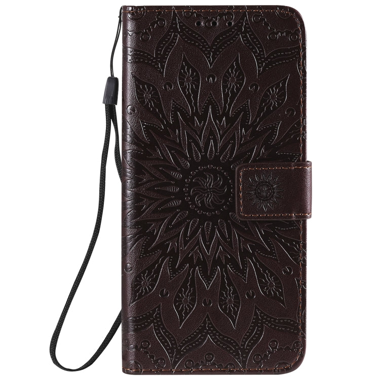 For Huawei Honor 30 Pro Embossed Sunflower Pattern Horizontal Flip PU Leather Case with Holder & Card Slots & Wallet & Lanyard