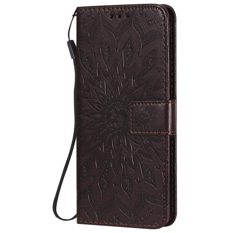 For Huawei Honor 30 Pro Embossed Sunflower Pattern Horizontal Flip PU Leather Case with Holder & Card Slots & Wallet & Lanyard